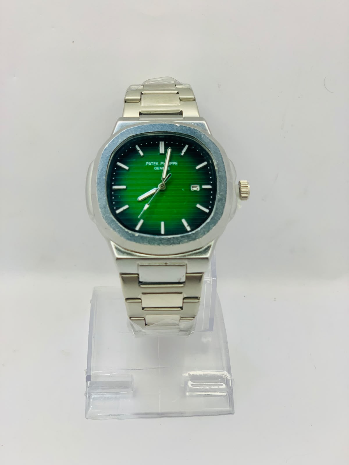 Premium Patek Phillep Green Black Dial with Stainless Steel